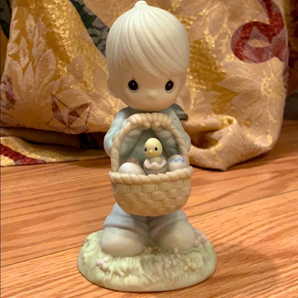 Precious Moments Easter Basket Figurine